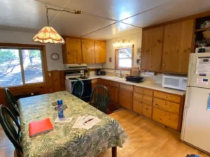 kitchen and dining area