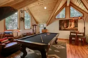 game room with pool table