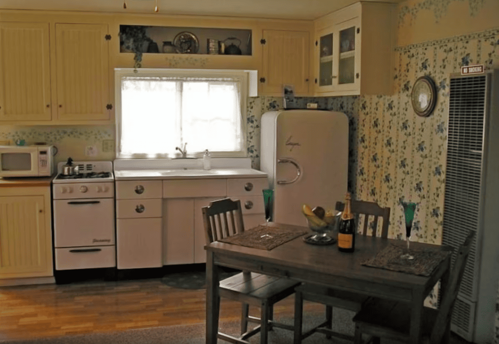 kitchen with dining area