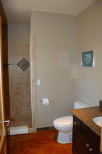 bathroom with walk in shower