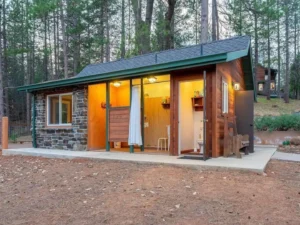 outdoor shower and bathroom