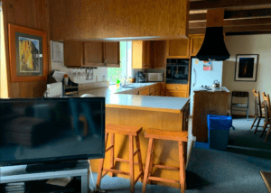 view of kitchen from living room