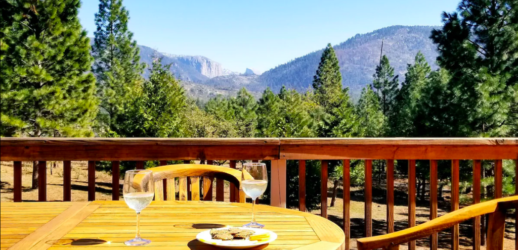 deck view of the valley