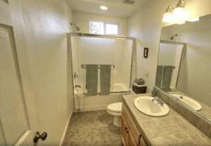 bathroom with shower tub