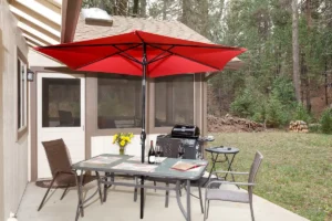 patio with outdoor seating and dining