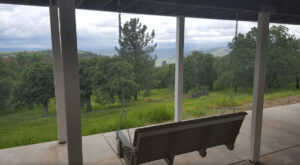 porch swing overlooking property