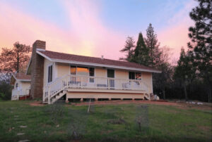 sunset view of house