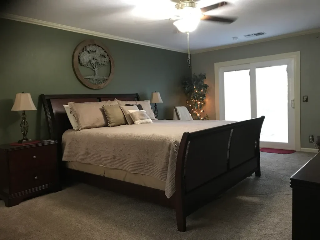 bedroom with king bed