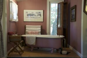 pink claw foot tub