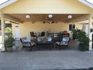 patio with outdoor seating