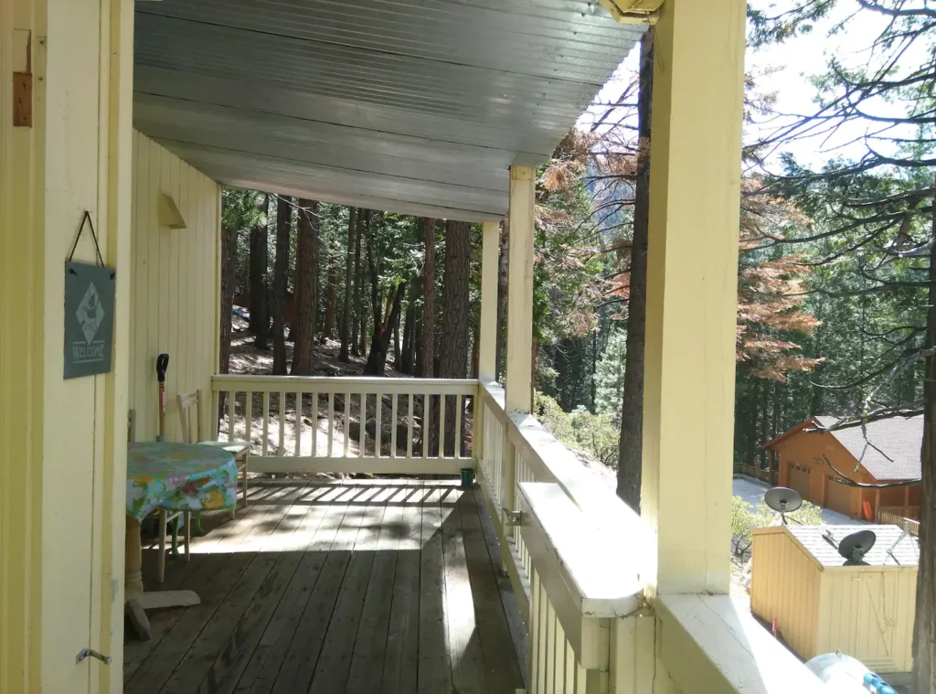 deck with outdoor seating