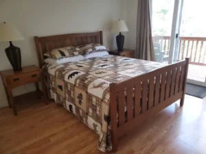 bedroom with queen bed