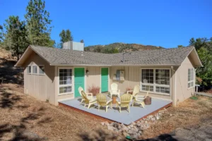 exterior of home with outdoor seating