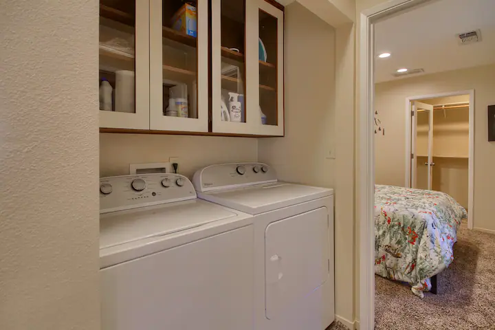 laundry room with washer and dryer