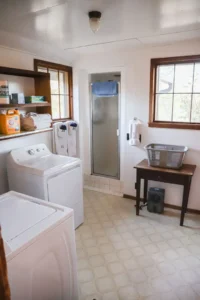 laundry room with washer and dryer