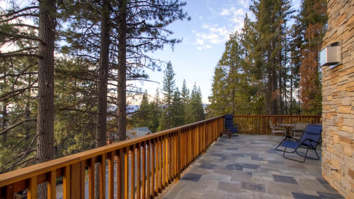 large deck with outdoor seating