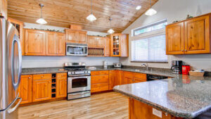 warm wood kitchen