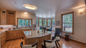 kitchen and dining area