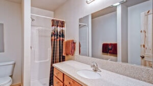 bathroom with shower