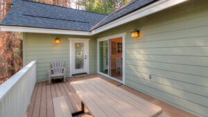 deck with outdoor seating