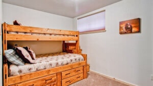 bedroom with bunk bed