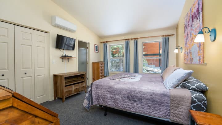 bedroom with television