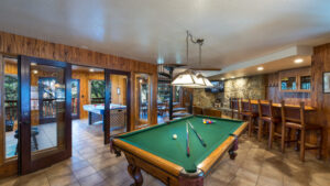 game room with pool table