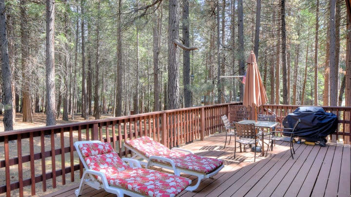 deck with outdoor seating and dining