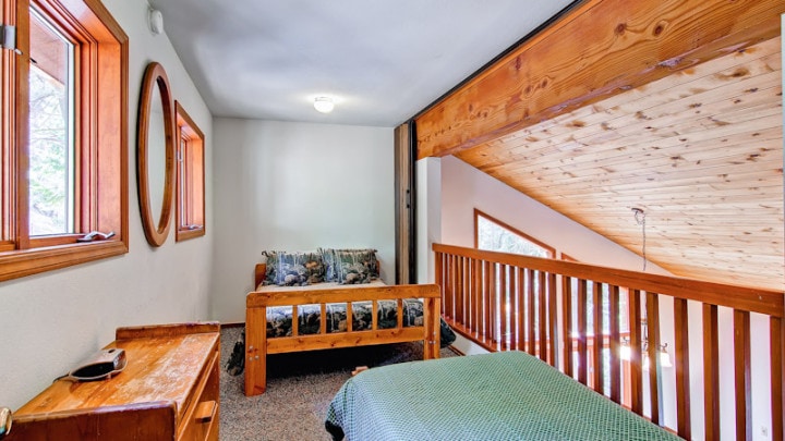 loft with two twin beds