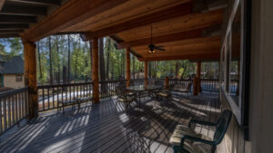 deck with outdoor seating