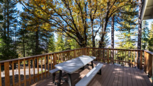 deck with outdoor seating