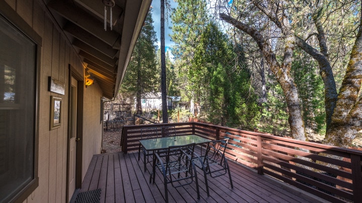 deck with outdoor seating