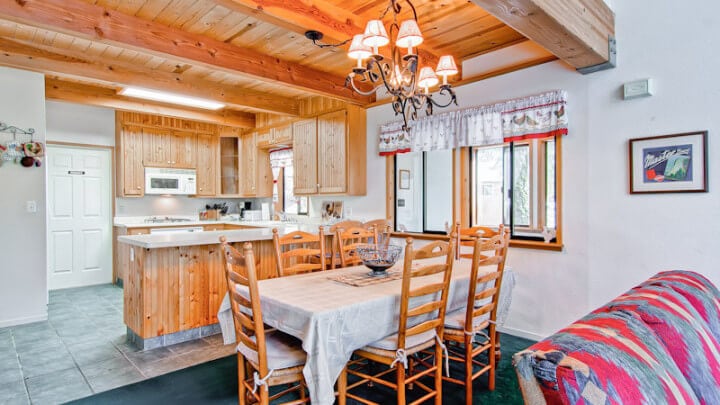 dining room and kitchen