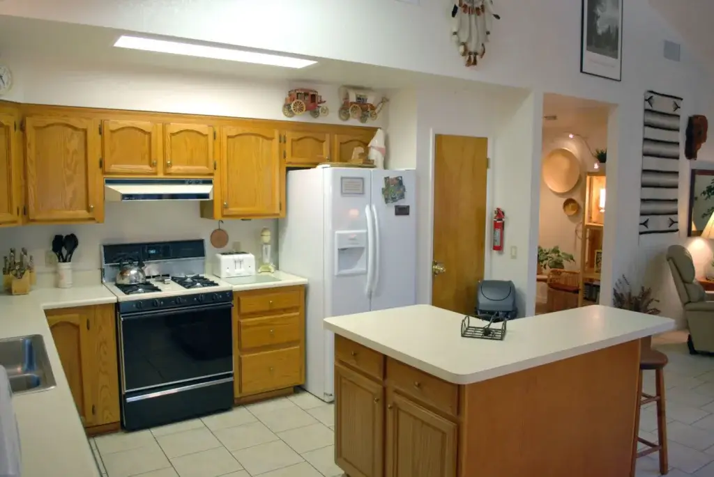 kitchen with island