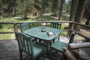 deck with outdoor seating