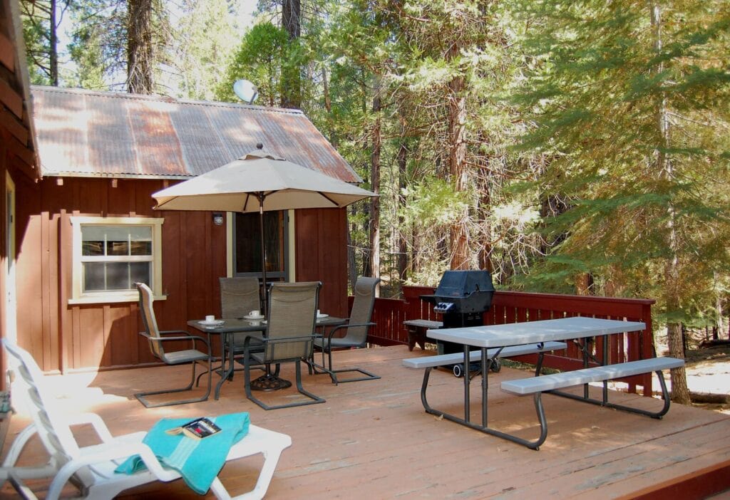 deck with outdoor seating