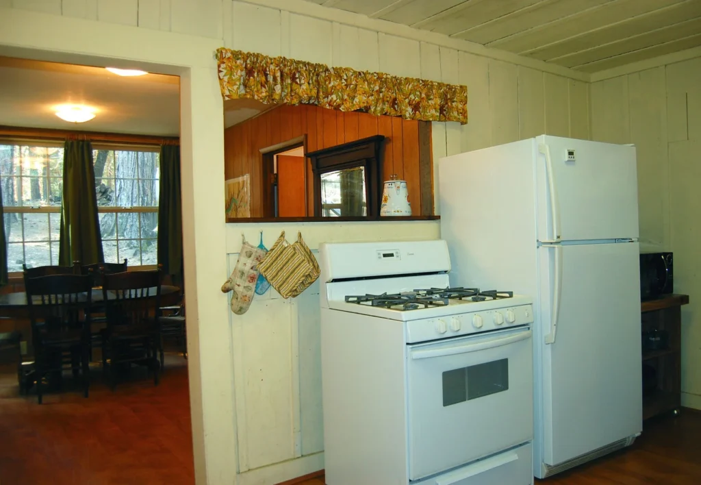 open kitchen with appliances