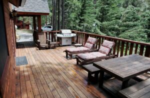 deck with outdoor seating