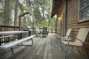 deck with outdoor seating