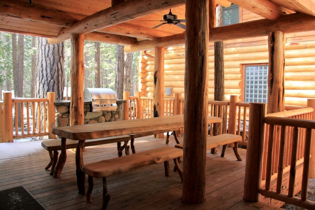 deck with outdoor seating