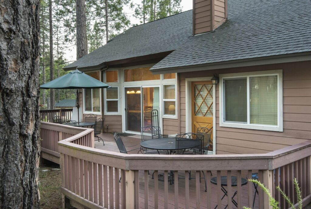 deck with outdoor seating