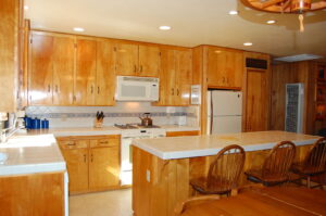 kitchen with island seating