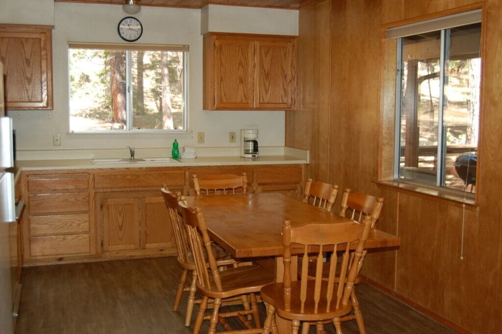 kitchen and dining table