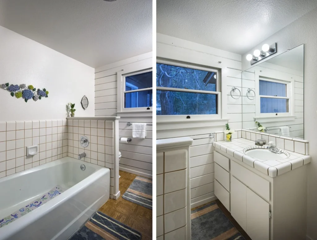bathroom with tub
