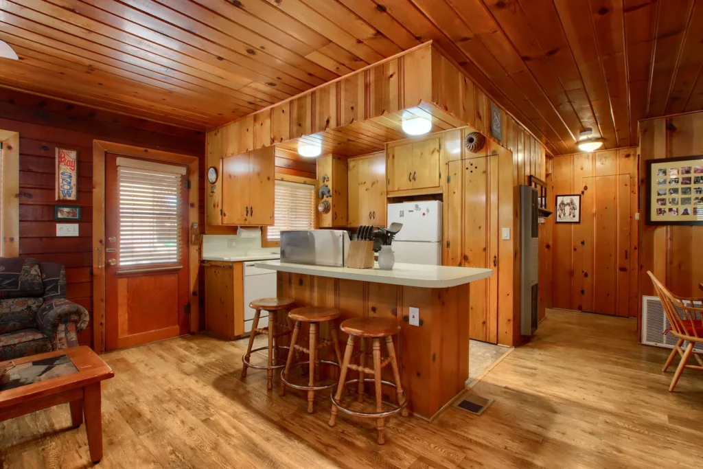 kitchen with island seating