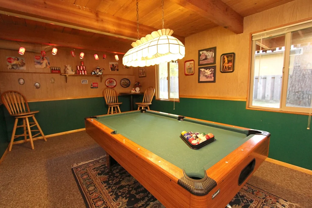 game room with pool table