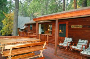 deck with outdoor seating