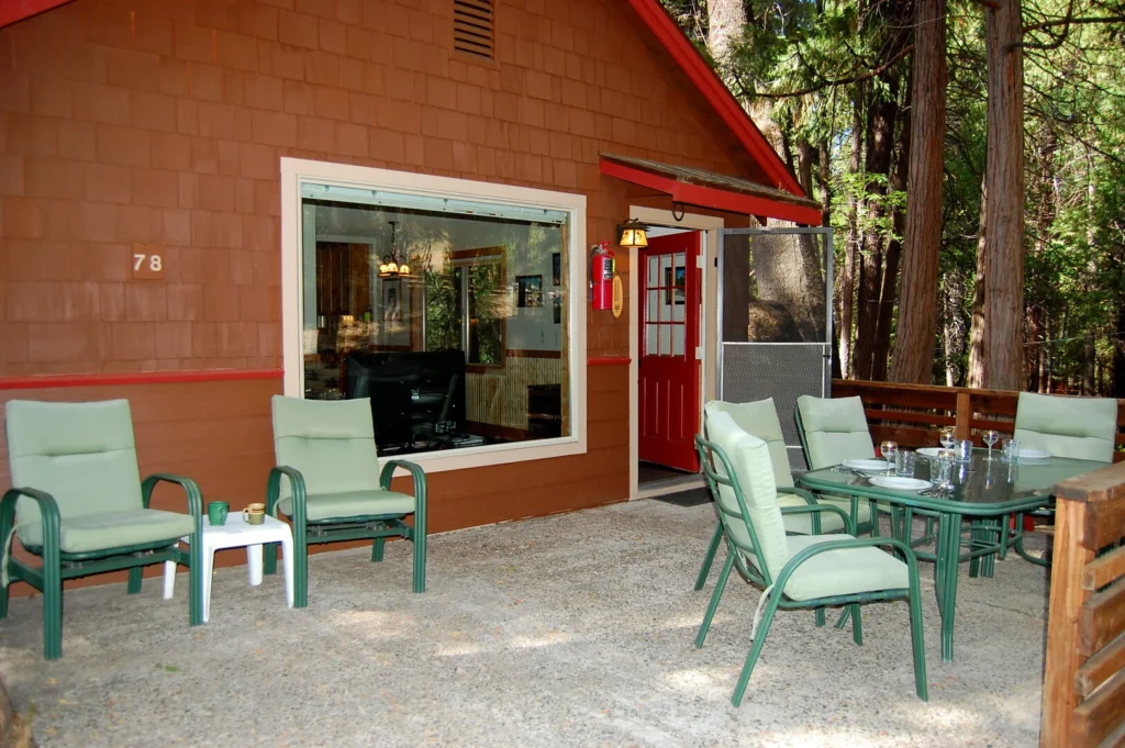 deck with outdoor seating