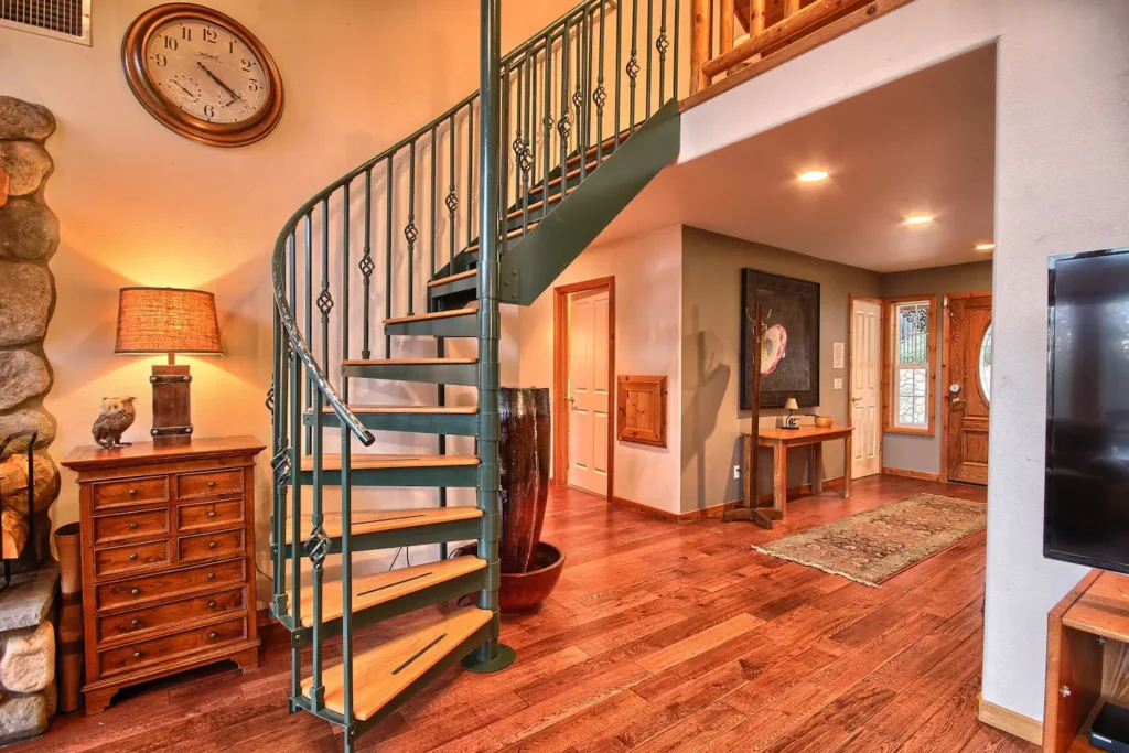 spiral staircase to loft