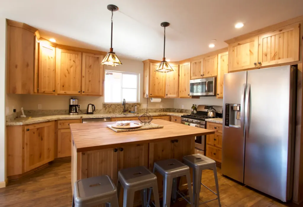 kitchen with island seating